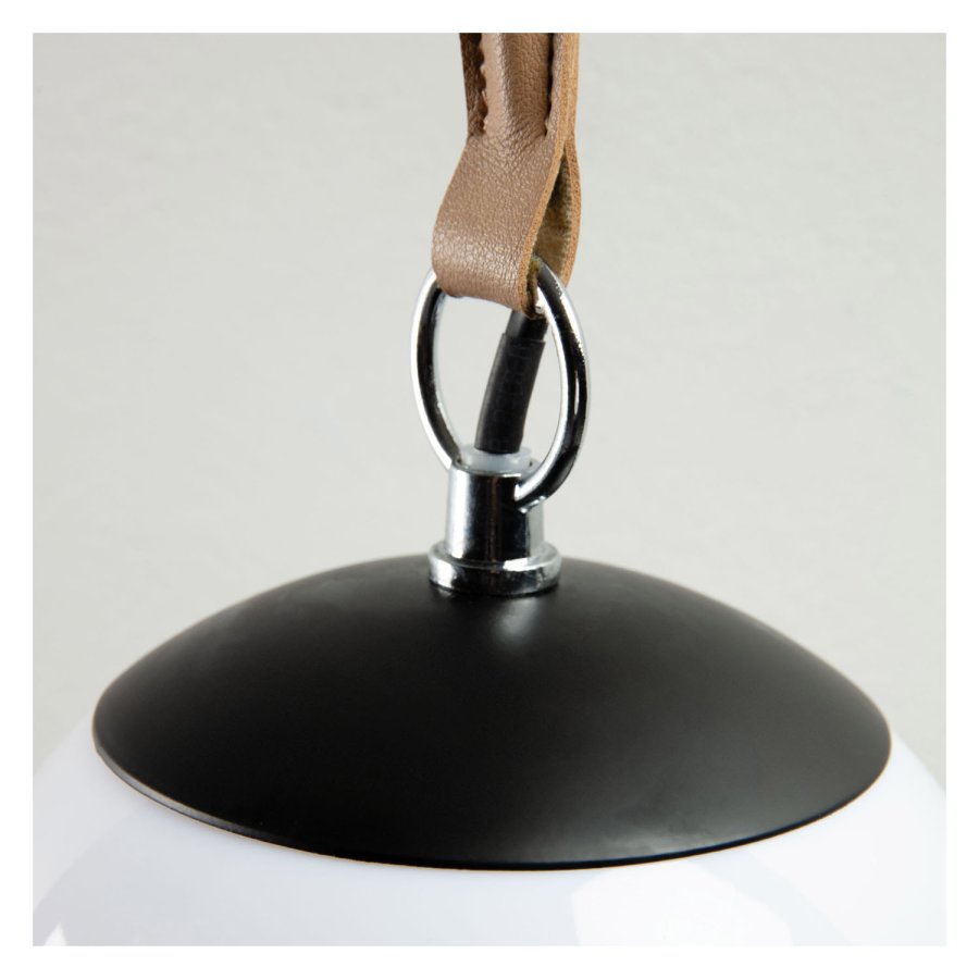 KAVE HOME Monteiro Tischleuchte - Acrylglas und schwarzes Metall