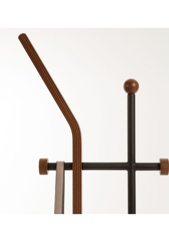 KAVE HOME Magali butler - brun eikefiner og sort metall