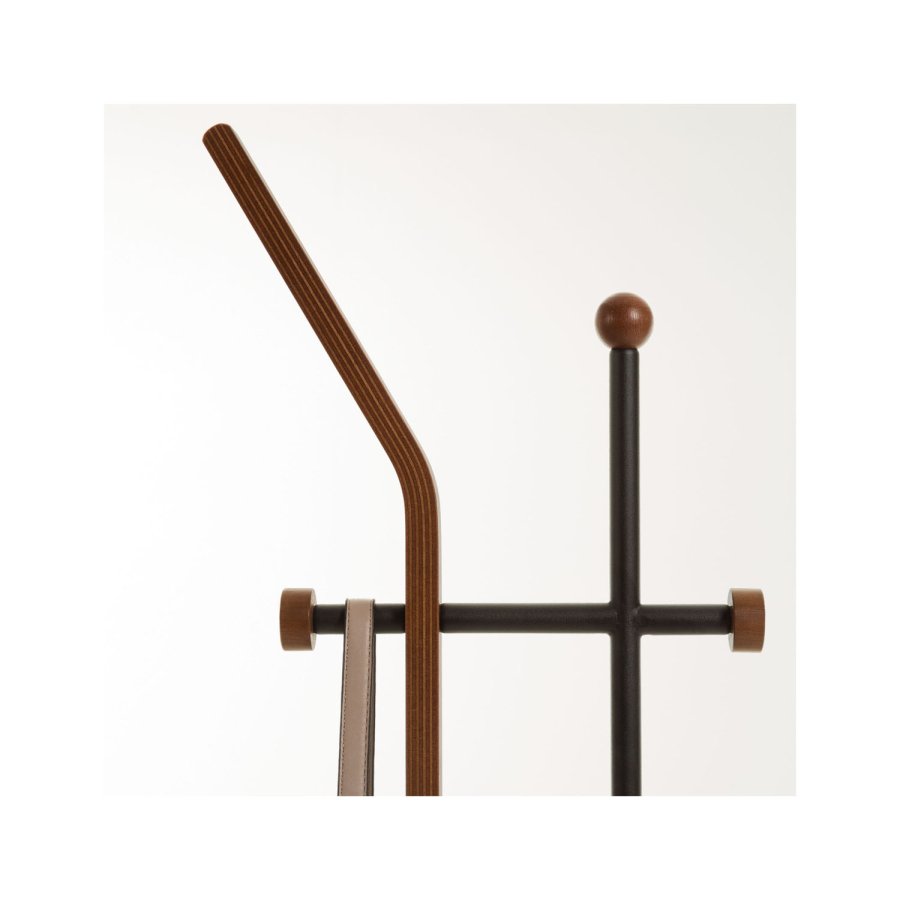 KAVE HOME Magali butler - brun eikefiner og sort metall