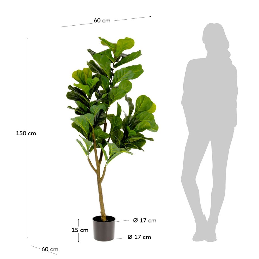 KAVE HOME Ficus kunstig 150 cm