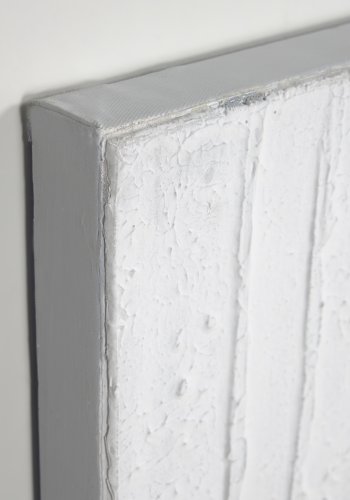 KAVE HOME Basilisa maleri, firkantet - gr og hvit akrylmaling p lerret (90x90)