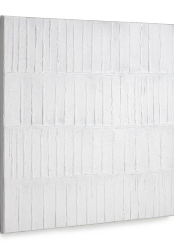 KAVE HOME Basilisa maleri, firkantet - gr og hvit akrylmaling p lerret (90x90)