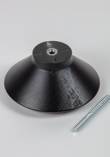 KAVE HOME Sett med 3 Nadua kleshengere i heltre med naturlig svart bkefinish.