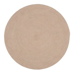 KAVE HOME Rodhe-teppe, rundt - beige 100% PET (150)