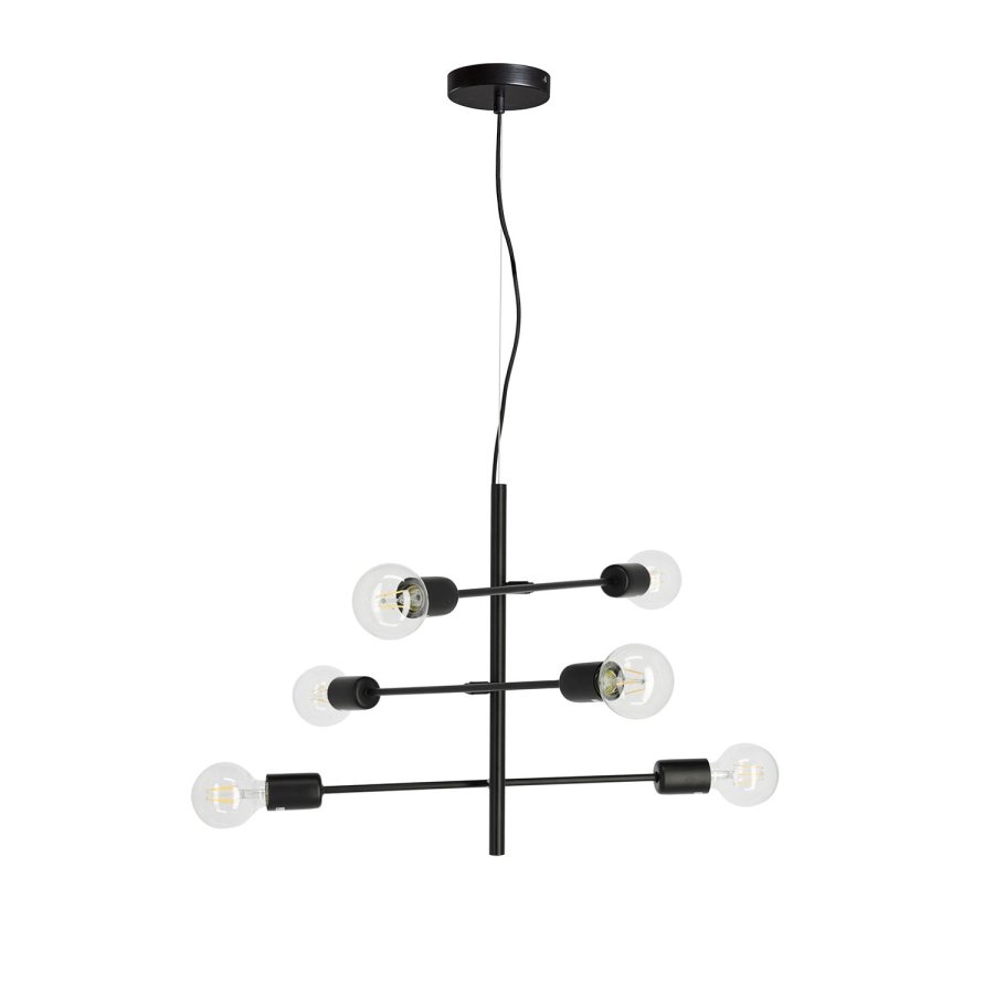 KAVE HOME Spica loftlampe - sort stl