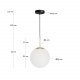 KAVE HOME Mahala loftlampe - hvid glas og messing stl 