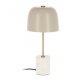 KAVE HOME Alish bordlampe - beige marmor og metall