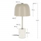 KAVE HOME Alish bordlampe - beige marmor og metall