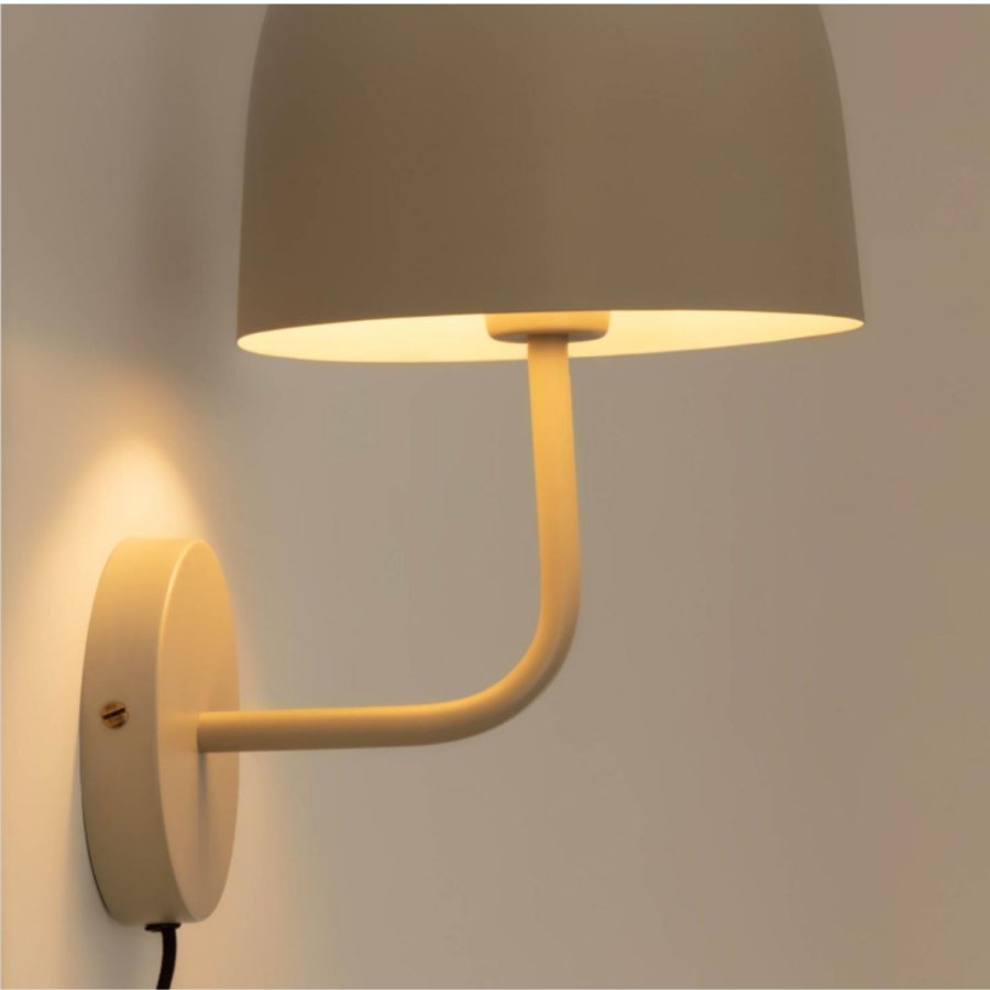 KAVE HOME Alish vegglampe - beige metall