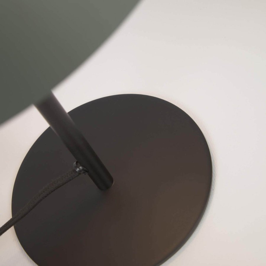 KAVE HOME Aleyla bordlampe - grnn og svart metall