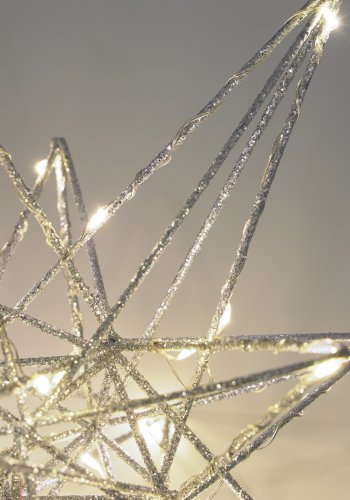 KAVE HOME Nicoletta stort stjernelys i slv