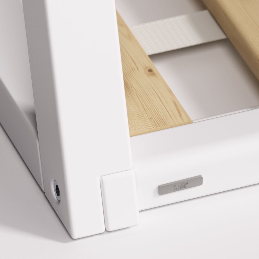 KAVE HOME Maralis tipi barneseng - hvit bketre (for 90x190 cm madrass)