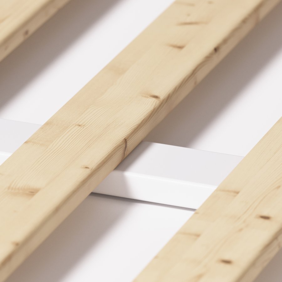 KAVE HOME Maralis tipi barneseng - hvit bketre (for 90x190 cm madrass)