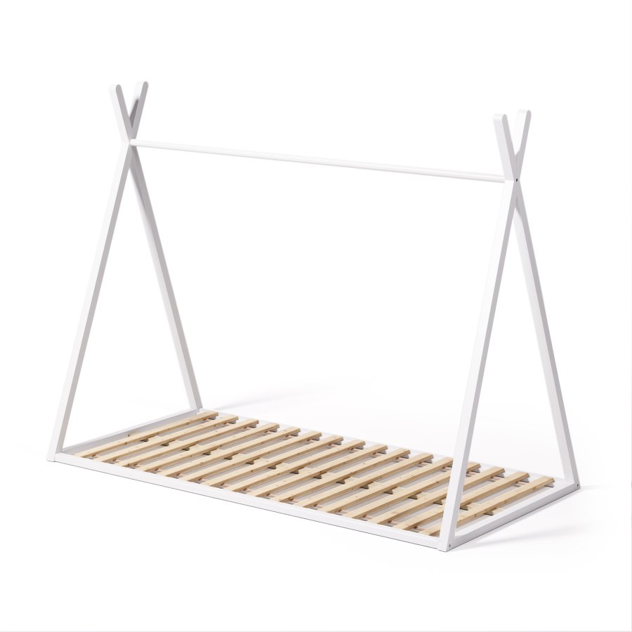 KAVE HOME Maralis tipi barneseng - hvit bketre (for 90x190 cm madrass)