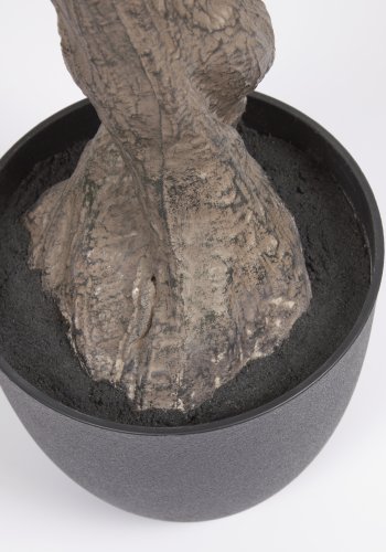 KAVE HOME Kunstig oliventre med sort plantepotte 140 cm