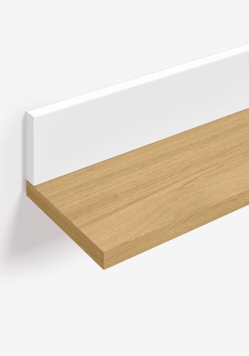 KAVE HOME Abilen hylle i 100 % FSC eikefiner og hvit lakk 120 x 15 cm