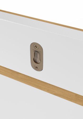 KAVE HOME Abilen hylle i 100 % FSC eikefiner og hvit lakk 120 x 15 cm