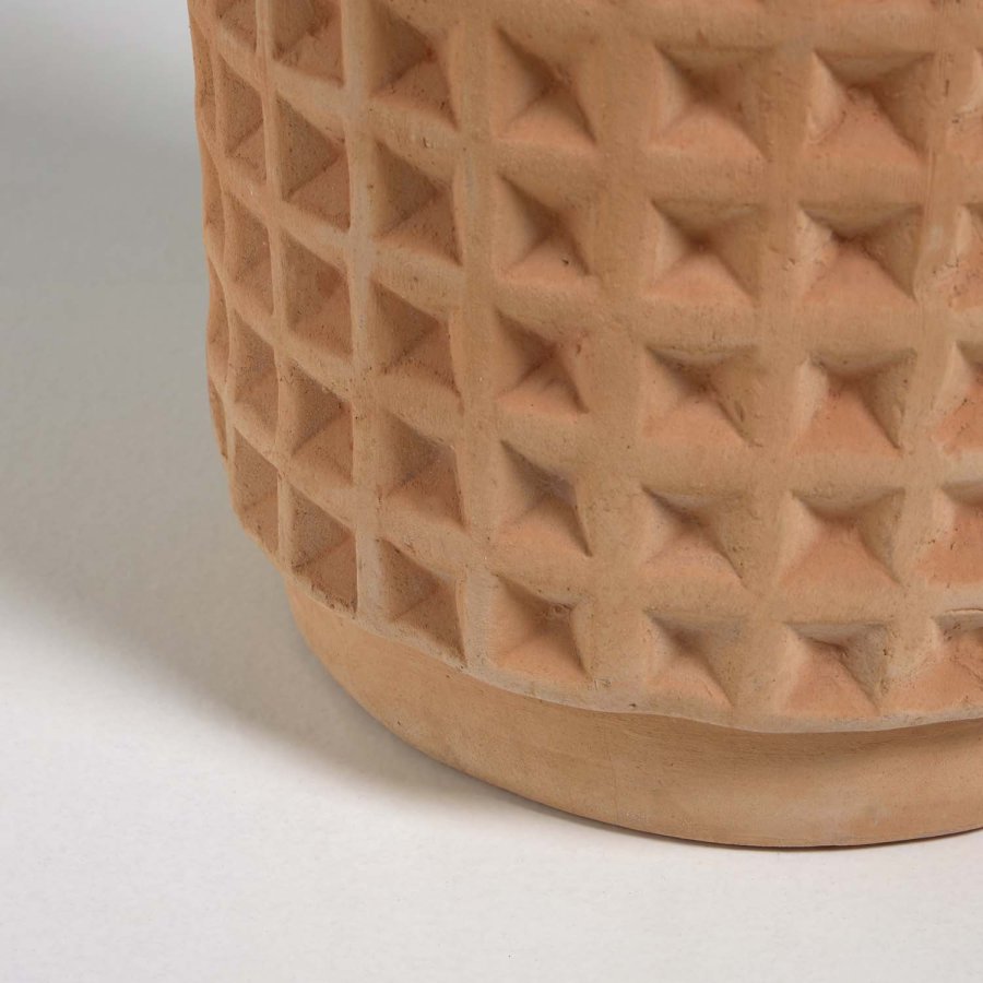 KAVE HOME Celi blomsterpotte, rund - naturlig terrakotta (sett m. 2) ( 25/34)