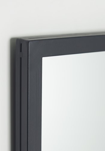 KAVE HOME Ulrica veggspeil, firkantet - speilglass og sort stl (80x80)