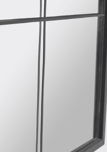 KAVE HOME Ulrica veggspeil, firkantet - speilglass og sort stl (80x80)