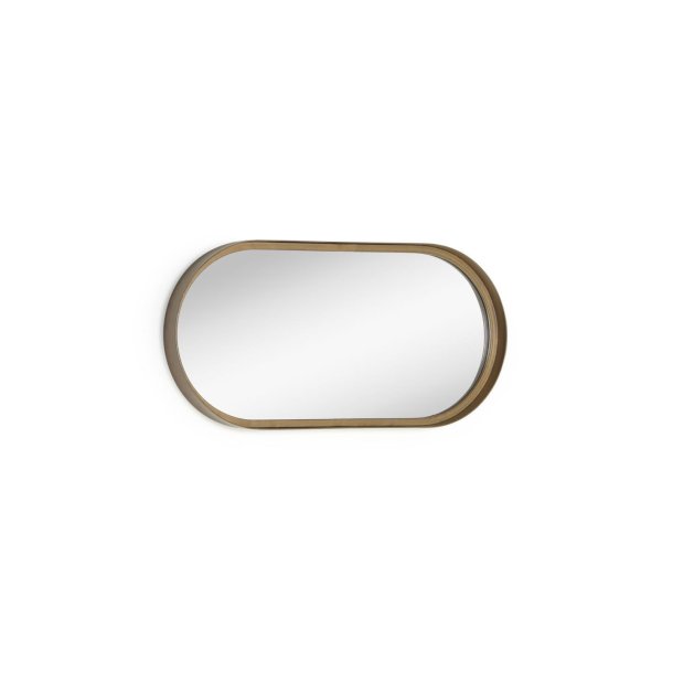 KAVE HOME Tiare vgspejl, oval - guld stl (31x61,5)