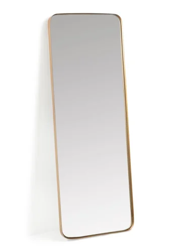 KAVE HOME Marco veggspeil, rektangulrt - speilglass og gullstl (55x150,5)