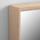 KAVE HOME Nerina speil, for vegg/gulv, med ramme - naturlig valntt MDF og speilglass (52x152)