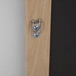 Wilany spejl med naturlig finish. Rektangulrt med en tr