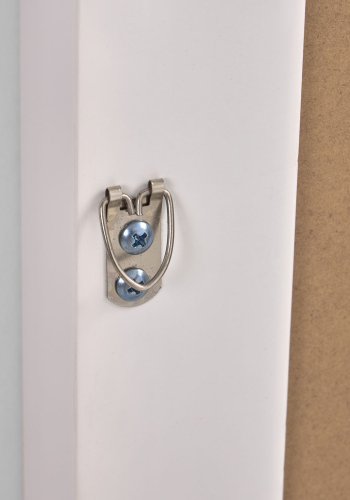 KAVE HOME Romila veggspeil, rektangulrt - hvit resirkulert plast og speilglass (52x152,5)