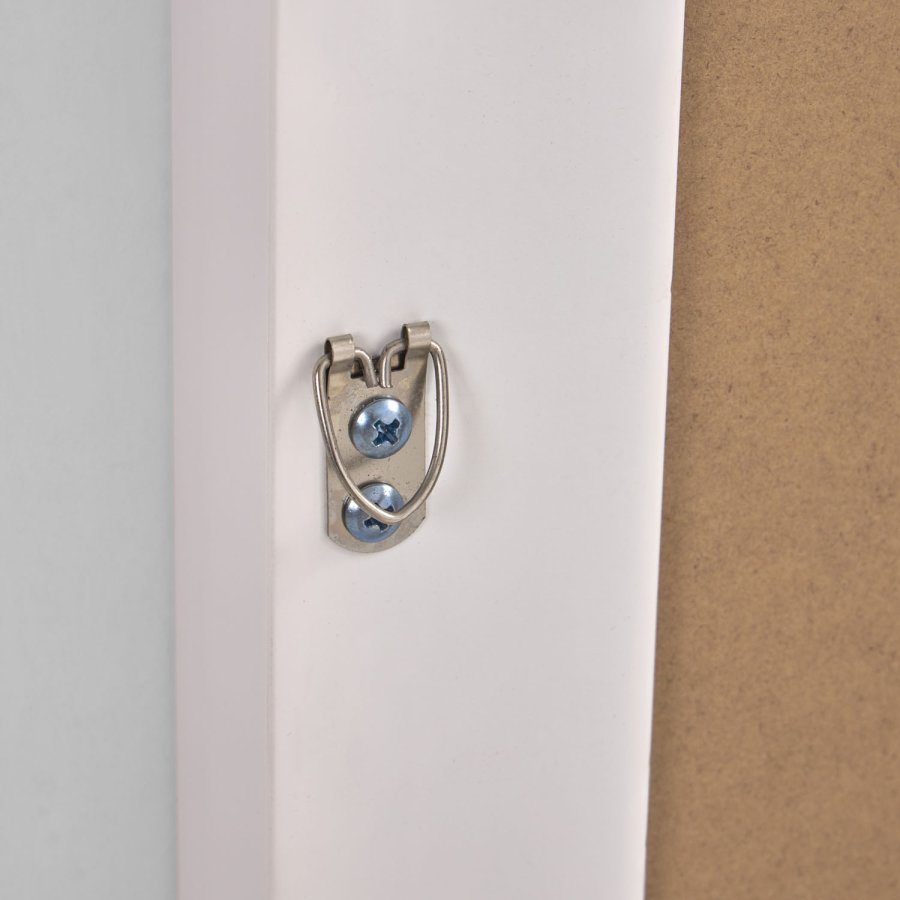 KAVE HOME Romila veggspeil, rektangulrt - hvit resirkulert plast og speilglass (52x152,5)