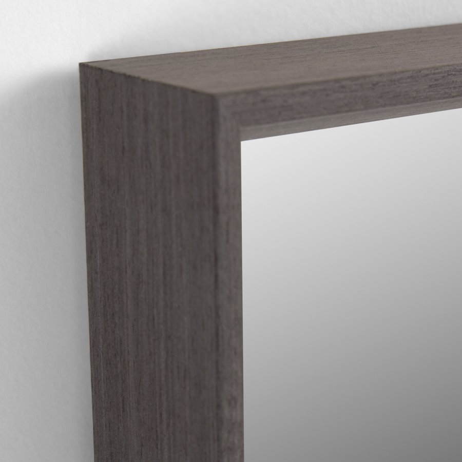 KAVE HOME Nerina veggspeil, rektangulrt, m. smal ramme - mrk eikefiner (80x180)