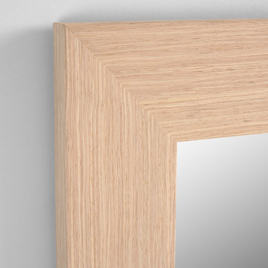 KAVE HOME Yvaine veggspeil, rektangulrt - naturlig eikefiner (80,5x180,5)