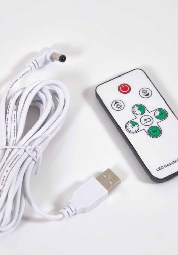 KAVE HOME Dinesh bordlampe, trdls - hvit polyetylen og hvitt stl (30)