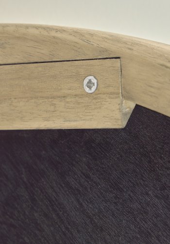 KAVE HOME Alun veggspeil, rundt - speilglass og naturlig mindi-tre (100)