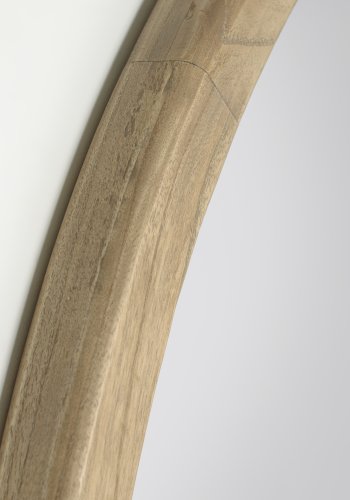 KAVE HOME Alun veggspeil, rundt - speilglass og naturlig mindi-tre (80)
