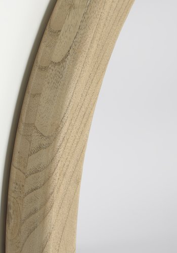 KAVE HOME Alun veggspeil, rundt - speilglass og naturlig mindi-tre (50)