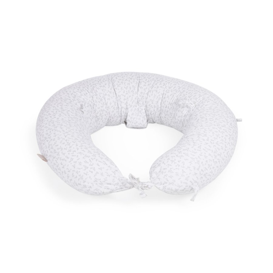 KAVE HOME Yamile ammepute - hvit bomull med gr blader