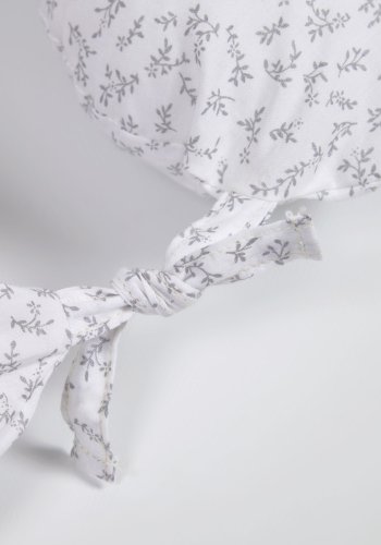 KAVE HOME Yamile ammepute - hvit bomull med gr blader