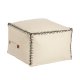 KAVE HOME Anahi puff, rektangulr - beige bomull (45x30)