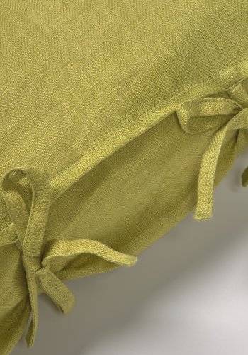 KAVE HOME Tazu putetrekk, firkantet - grnt lin (45x45)