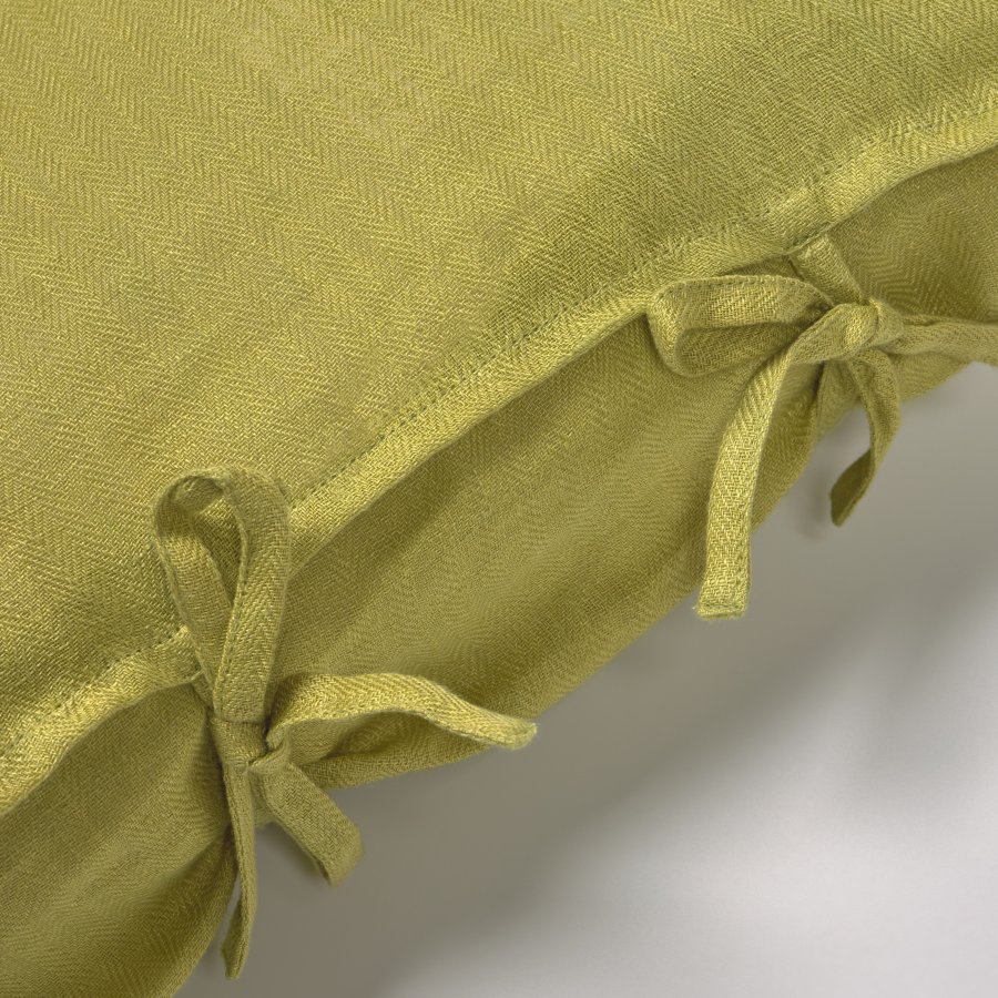 KAVE HOME Tazu putetrekk, firkantet - grnt lin (45x45)