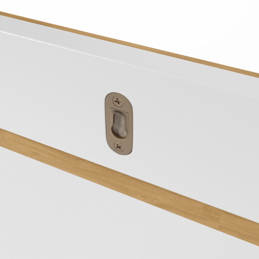 KAVE HOME Abilen hylle i 100 % FSC eikefiner og hvit lakk 80 x 15 cm