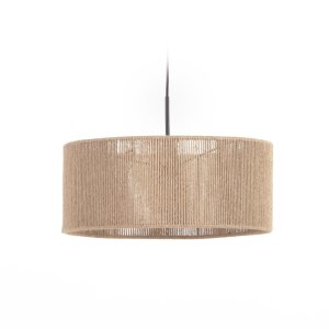 KAVE HOME Crista lampeskrm, rund - natur jute (47)