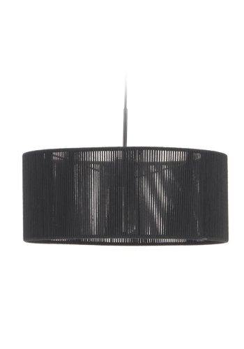 KAVE HOME Cantia taklampeskjerm, rund - svart bomull (47)