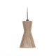 KAVE HOME Crista jute lys skjerm med naturlig finish  24,5 cm