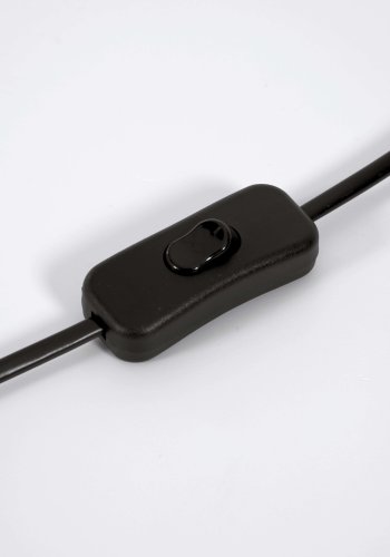 KAVE HOME Hestia bordlampe - grtt glass og messingmetall