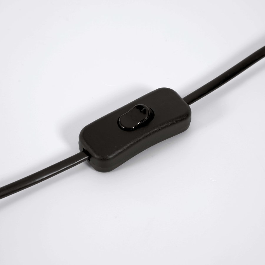 KAVE HOME Hestia bordlampe - grtt glass og messingmetall