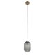 KAVE HOME Hestia taklampe - grtt glass og messingmetall
