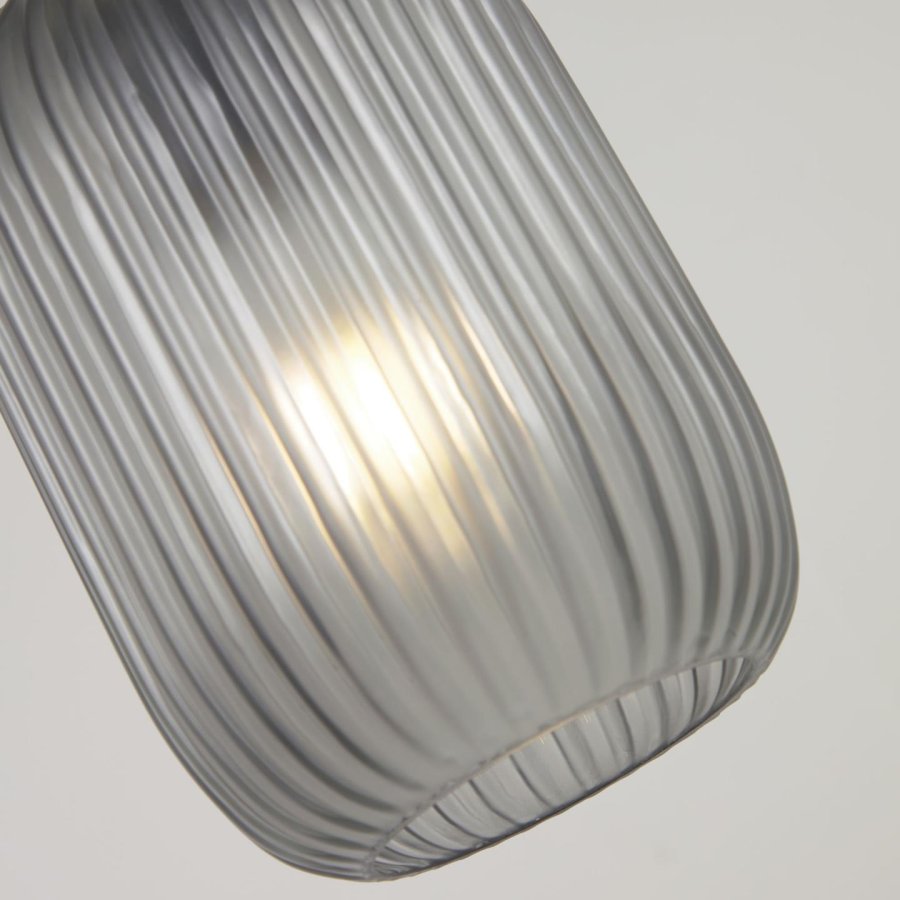 KAVE HOME Hestia taklampe - grtt glass og messingmetall