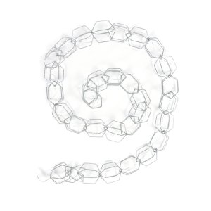 KAVE HOME Narel fe lys i gr 1,9m